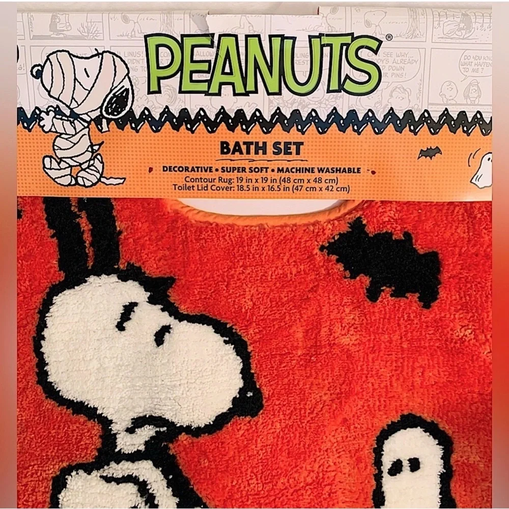 Peanuts Snoopy Halloween Spooky Ghost Bath Set - 2-piece